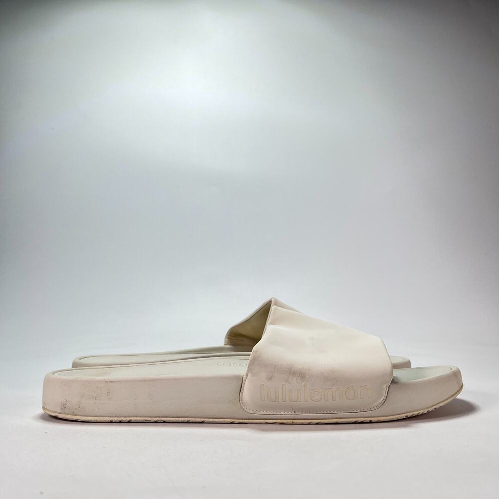Lululemon Restfeel Slide Bone Casual Athletic Recovery Sandals Men's Size 14